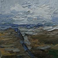 Felder an der Küste