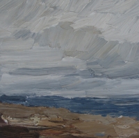 Winter am Meer, 2015, 30x30 cm