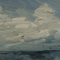 Winterhimmel II, 2015, 30 x 30 cm